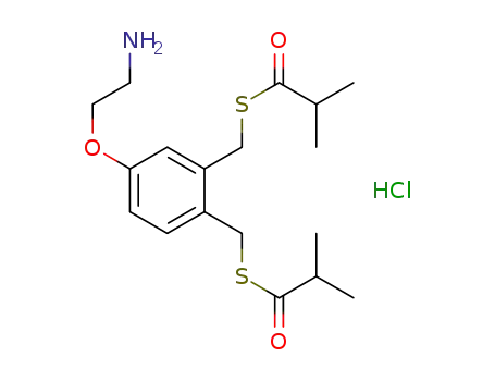 S,S'-((4-(2-aminoethoxy)-1,2-phenylene)bis(methylene)) bis(2-methylpropanethioate) hydrochloride