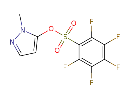 1-methyl-1H-pyrazol-5-yl 2,3,4,5,6-pentafluorobenzenesulfonate