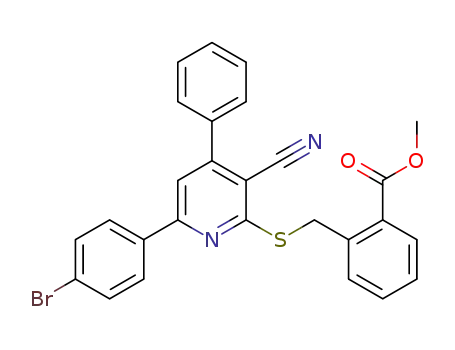 6-(4-bromophenyl)-3-cyano-2-{[2-(methoxycarbonyl)benzyl]thio}-4-phenylpyridine