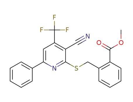 3-cyano-2-{[2-(methoxycarbonyl)benzyl]thio}-6-phenyl-4-(trifluoromethyl)pyridine