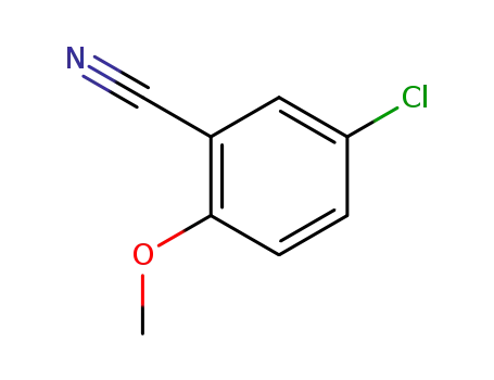 Molecular Structure of 55877-79-7 (5-CHLORO-2-METHOXYBENZONITRILE)