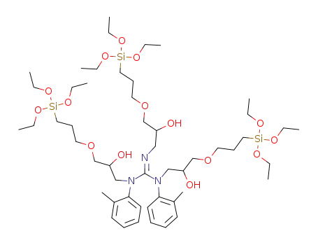 1,3-bis(2-methylphenyl)-1,2,3-tris(2-hydroxy-3-(3-(triethoxysilyl)propoxy)propyl)guanidine