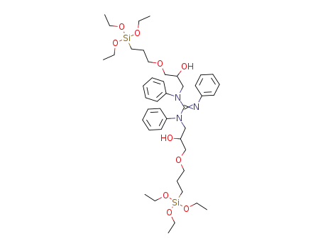 1,2,3-triphenyl-1,3-bis(2-hydroxy-3-(3-(triethoxysilyl)propoxy)propyl)guanidine