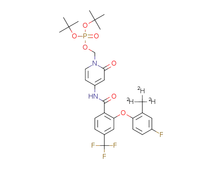 di-tert-butyl ((4-(2-(4-fluoro-2-(methyl-d3)phenoxy)-4-(trifluoromethyl)benzamido)-2-oxopyridin-1(2H)-yl)methyl) phosphate