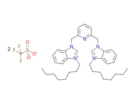 1,1'-(pyridine-2,6-diylbis(methylene))bis(3-octyl-1H-benzimidazol-3-ium) bis(trifluoromethane)sulfonate