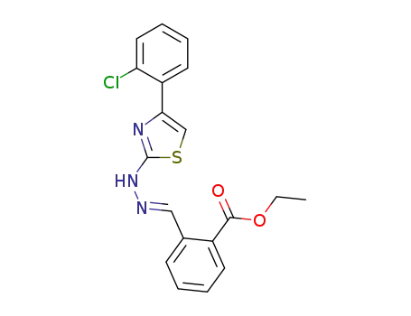 (E)-4-(2-chlorophenyl)-2-(2-ethoxyformylbenzylidenehydrazino)thiazole
