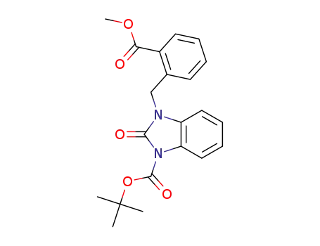 tert-butyl 3-(2-(methoxycarbonyl)benzyl)-2-oxo-2,3-dihydro-1H-benzo[d]imidazole-1-carboxylate
