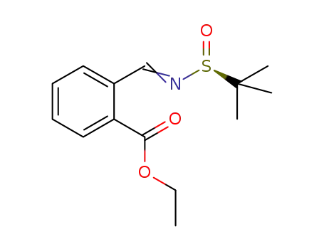 (S)-ethyl 2-(((tert-butylsulfinyl)imino)methyl) benzoate