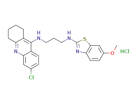 N1-(6-chloro-1,2,3,4-tetrahydroacridin-9-yl)-N3-(6-methoxybenzo[d]thiazol-2-yl)propane-1,3-diamine hydrochloride