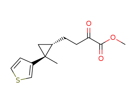 methyl 4-((1S,2S)-2-methyl-2-(thiophen-3-yl)cyclopropyl)-2-oxobutanoate