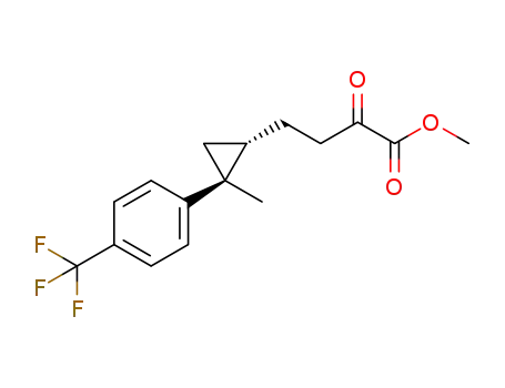 methyl 4-((1S,2S)-2-methyl-2-(4-(trifluoromethyl)phenyl)cyclopropyl)-2-oxobutanoate