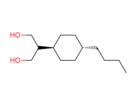 2-(TRANS-4'-N-BUTYL-CYCLOHEXYL)PROPANE-1,3-DIOL                                                                                                                                                         