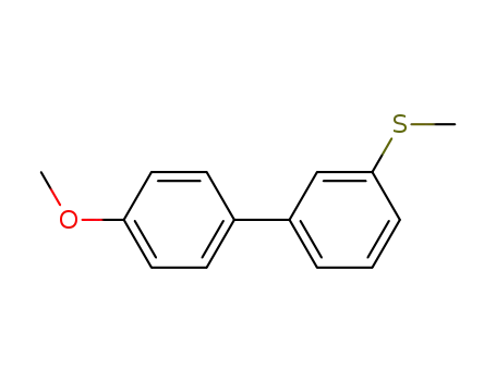 Molecular Structure of 95391-98-3 (1,1'-Biphenyl, 4'-methoxy-3-(methylthio)-)