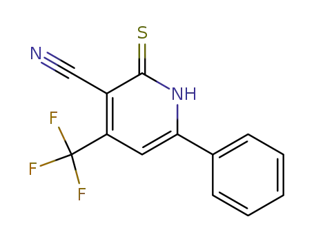 2-thioxo-6-phenyl-4-(trifluoromethyl)-1,2-dihydropyridine-3-carbonitrile