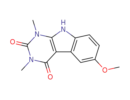 1,3-dimethyl-6-methoxy-9H-pyrimido<4,5-b>indole-2,4-dione