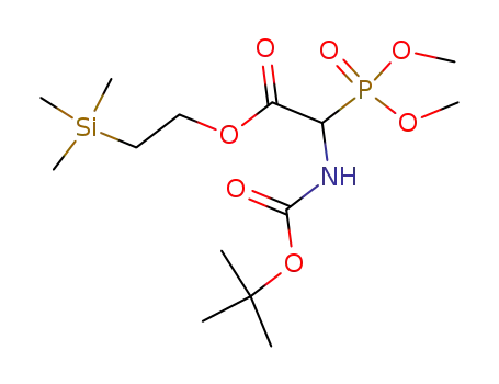 2-(trimethylsilyl)ethyl α-(dimethoxyphosphoryl)-N-(tert-butyloxycarbonyl)glycinate