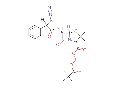 6β-((R)-2-azido-2-phenyl-acetylamino)-penicillanic acid 2,2-dimethyl-propionyloxymethyl ester