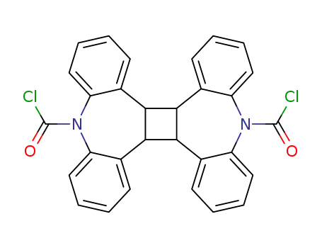 5,14-Dichlorcarbonyl-9b,9c,18b,18c-tetrahydrotetrabenzocyclobuta<1,2-d;3,4-d>bisazepin