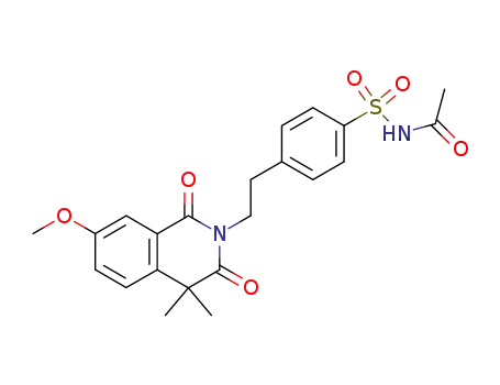 N-<4-<2-(3,4-Dihydro-7-methoxy-4,4-dimethyl-1,3-dioxo-2(1H)-isochinolyl)ethyl>benzolsulfonyl>acetamid