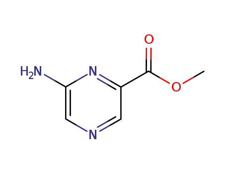 Molecular Structure of 118853-60-4 (Pyrazinecarboxylic acid, 6-amino-, methyl ester (9CI))