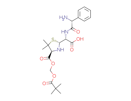 (2R,4S)-2-[(R)-((R)-2-Amino-2-phenyl-acetylamino)-carboxy-methyl]-5,5-dimethyl-thiazolidine-4-carboxylic acid 2,2-dimethyl-propionyloxymethyl ester