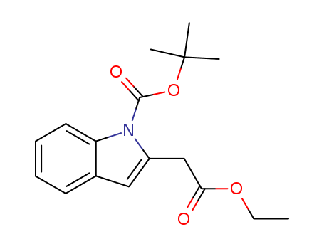 tert-Butyl 2-(2-ethoxy-2-oxoethyl)-1H-indole-1-carboxylate