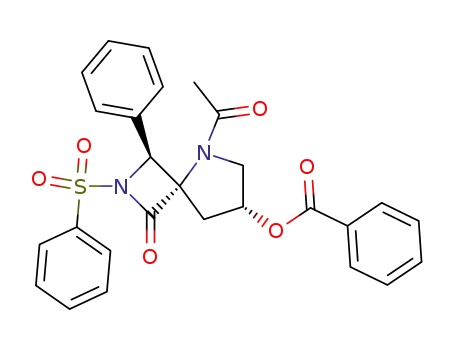 (3S,4S,7R)-5-acetyl-7-benzoyloxy-3-phenyl-2-(phenylsulfonyl)-2,5-diazaspiro<3.4>octan-1-one