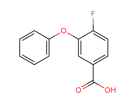 Molecular Structure of 77279-89-1 (4-fluoro-3-phenoxy benzoic acid)