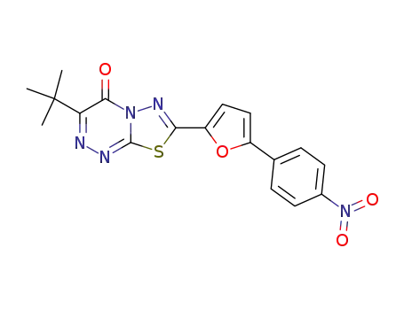 3-tert-butyl-7-[5-(4-nitro-phenyl)-furan-2-yl]-[1,3,4]thiadiazolo[2,3-c][1,2,4]triazin-4-one