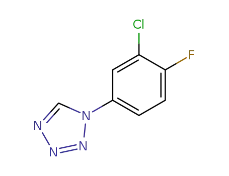 Molecular Structure of 351373-03-0 (1H-Tetrazole, 1-(3-chloro-4-fluorophenyl)-)