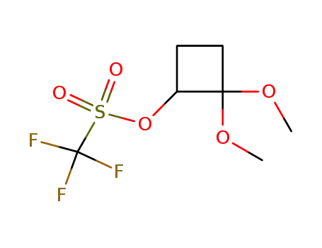 trifluoro-methanesulfonic acid 2,2-dimethoxy-cyclobutyl ester