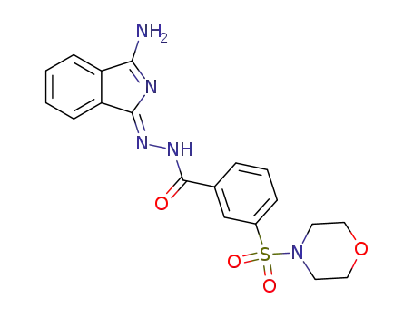 N'-(3-amino-1H-isoindol-1-ylidene)-3-(morpholin-4-ylsulfonyl)benzohydrazide