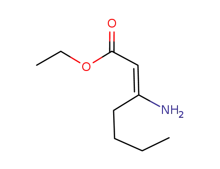 3-aminohept-2-enoic acid ethyl ester