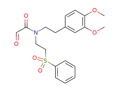 N-(2-benzenesulfonylethyl)-N-[2-(3,4-dimethoxyphenyl)ethyl]-2-oxoacetamide