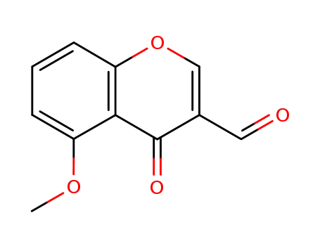 Molecular Structure of 49619-59-2 (5-Methoxy-4-oxo-4H-chroMene-3-carbaldehyde)