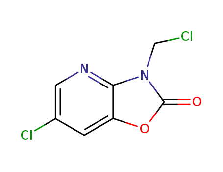 Molecular Structure of 35570-70-8 (6-chloro-3-chloromethyl-3H-oxazolo[4,5-b]pyridin-2-one)