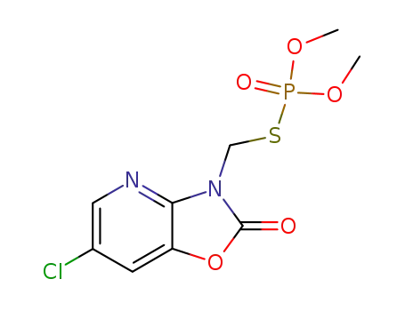 S-((6-chloro-2,3-dihydro-2-oxo-1,3-oxazolo[4,5-b]pyridin-3-yl)methyl) O,O-dimethyl phosphorothioate