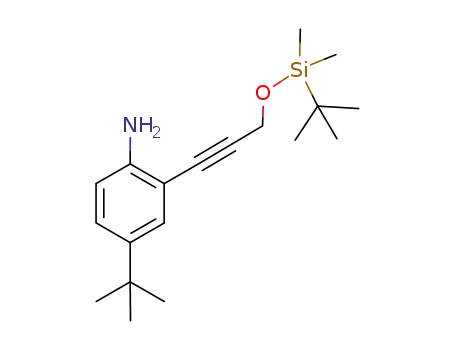 2-(3-tert-butyldimethylsilyloxyl-1-propynyl)-4-tert-butylaniline