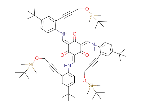 2,4,6-tris[2-(3-tert-butyldimethylsilyloxyl-1-propynyl)-4-tert-butylphenylaminomethylene]-cyclohexane-1,3,5-trione