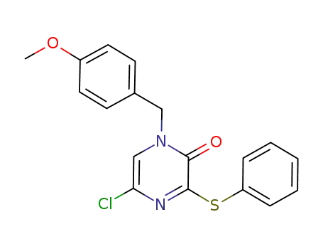 5-chloro-1-(4-methoxybenzyl)-3-(phenylsulfanyl)pyrazin-2(1H)-one