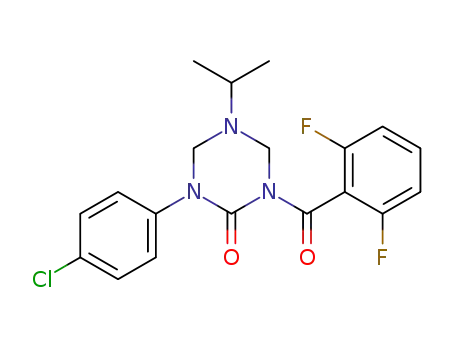 1-(4-chlorophenyl)-3-(2,6-difluorobenzoyl)-5-isopropyltetrahydro-1,3,5-triazin-2-(1H)-one