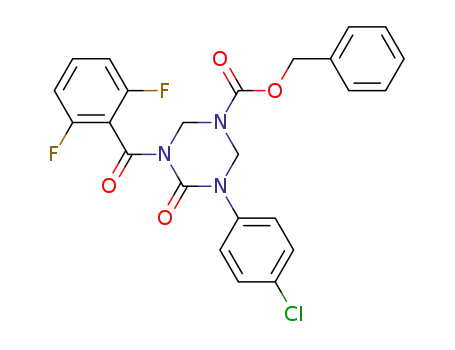 5-benzyloxycarbonyl-1-(4-chlorophenyl)-3-(2,6-difluorobenzoyl)tetrahydro-1,3,5-triazin-2(1H)-one