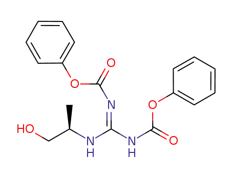 bis-benzyloxycarbonyl-N-(2-(R)-hydroxy-1-methyl-ethyl)-guanidine
