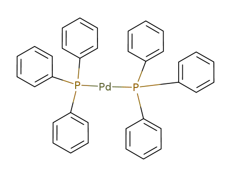 Molecular Structure of 31989-57-8 (Palladium, bis(triphenylphosphine)-)