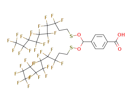 4-Carboxy-benzaldehyde-bis-(1,1,2,2-tetrahydroperfluorodecylthio)-acetal