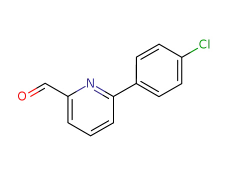 Molecular Structure of 61704-30-1 (6-(4-CHLOROPHENYL)-2-PYRIDINECARBOXALDE&)