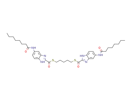1,5-bis(5-octanamido-2-benzimidazoylthio)pentane
