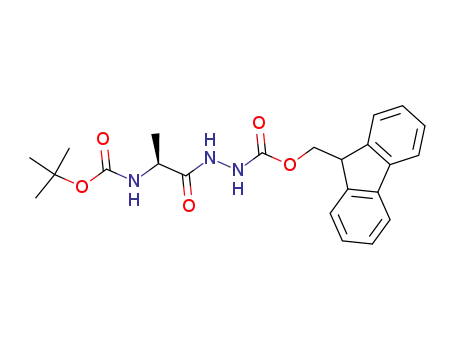 N'-((S)-2-tert-Butoxycarbonylamino-propionyl)-hydrazine carboxylic acid 9H-fluoren-9-ylmethyl ester