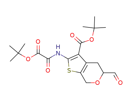2-(tert-butoxyoxalyl-amino)-5-formyl-4,7-dihydro-5H-thieno[2,3-c]pyran-3-carboxylic acid tert-butyl ester
