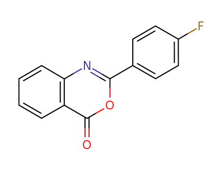 Molecular Structure of 18600-51-6 (2-(4-FLUOROPHENYL)-4H-3,1-BENZOXAZIN-4-ONE)